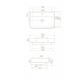 Κρεμαστός Νιπτήρας Πορσελάνης 60x40cm Cerastyle Duru 035100-u Λευκό